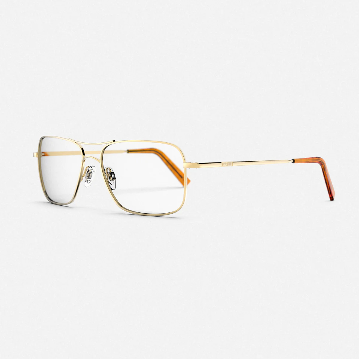 Archer - 23k Gold & Clear - Prescription Eyewear - Image 2