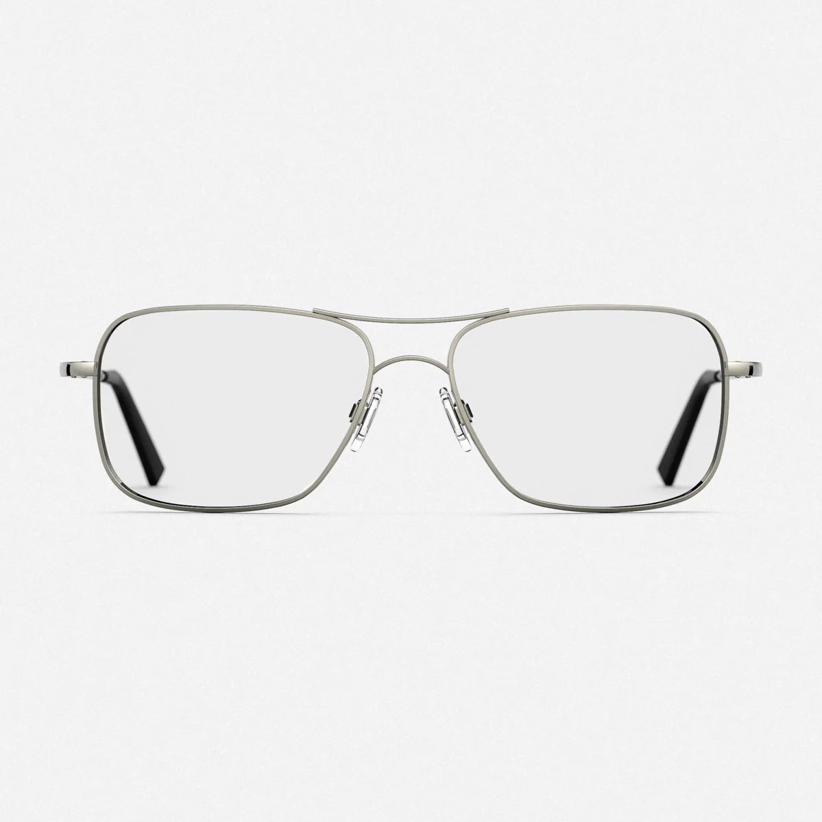 Archer - Gunmetal & Clear - Prescription Eyewear