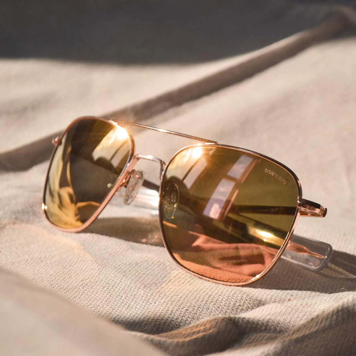 Aviator - 22k Rose Gold & Rose Gold - Prescription Sunglasses - Image 6