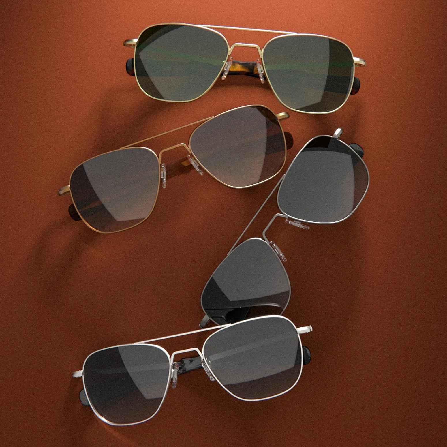 Aviator - 22k Satin Chocolate Gold & Cape Sand - Image 6