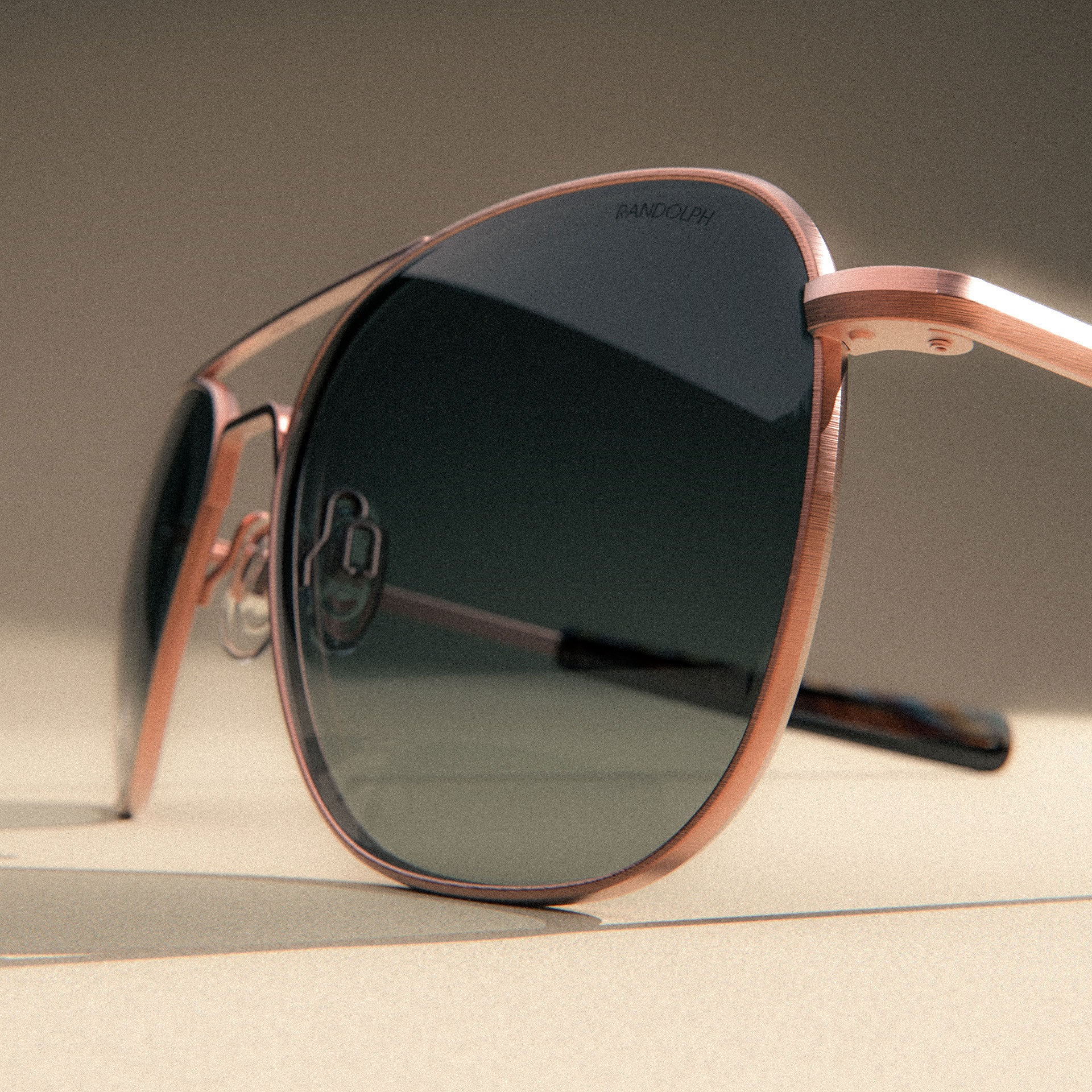 Aviator - 22k Satin Rose Gold & Slate - Image 5