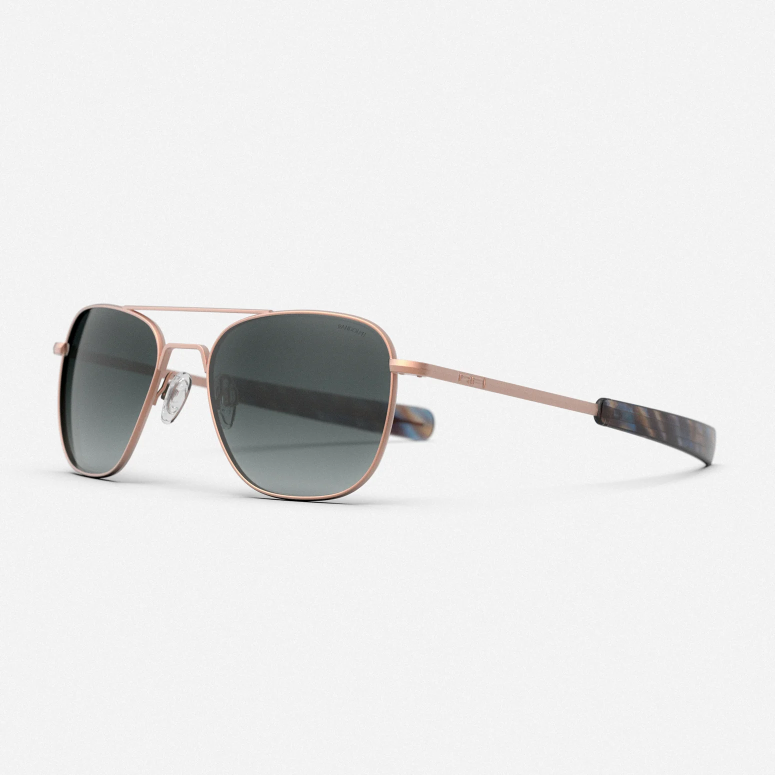 Aviator - 22k Satin Rose Gold & Slate - Image 3