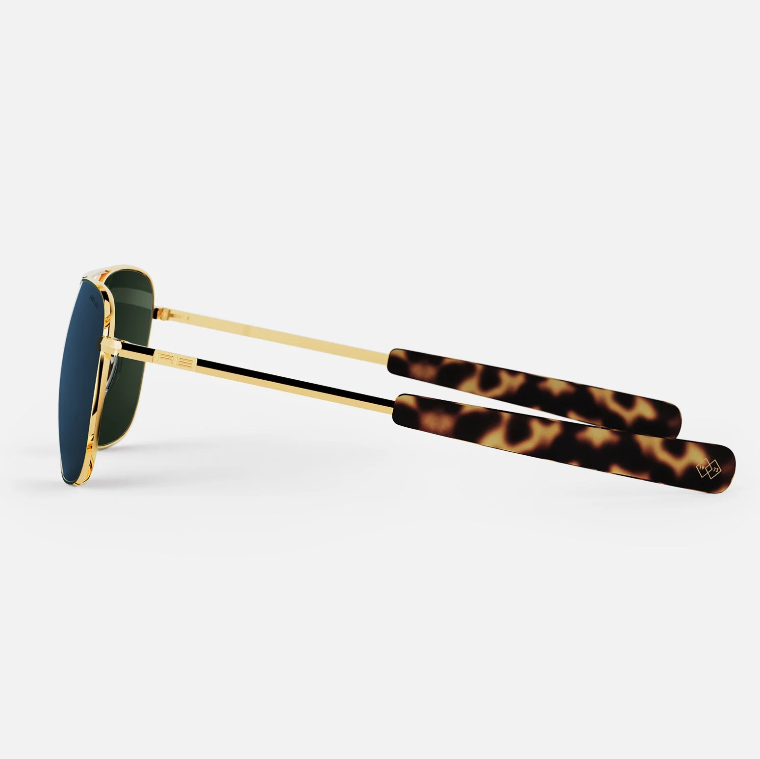 Aviator - 23k Gold & Cobalt - Prescription Sunglasses - Image 4
