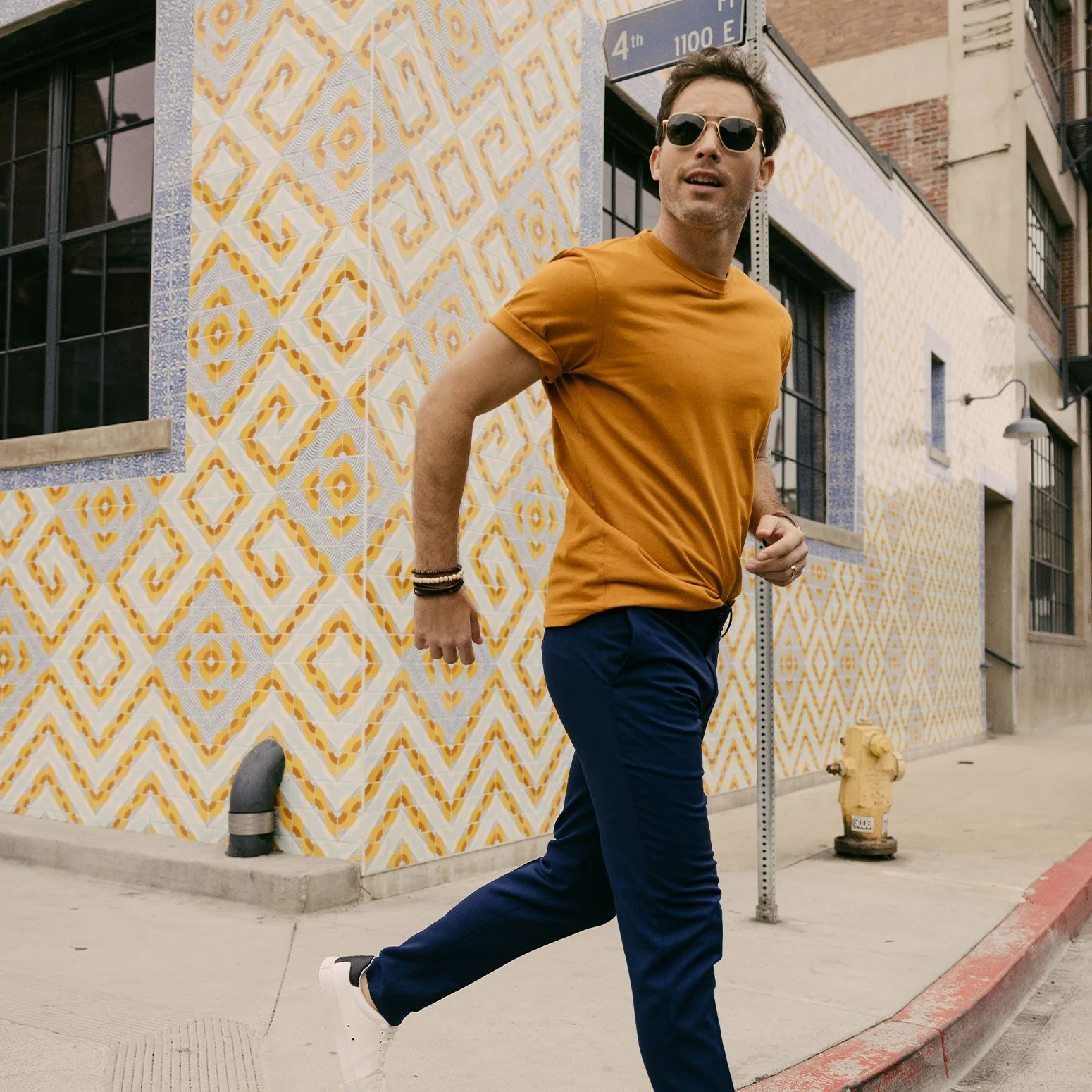 Aviator - 23k Gold & Cobalt - Prescription Sunglasses - Image 6