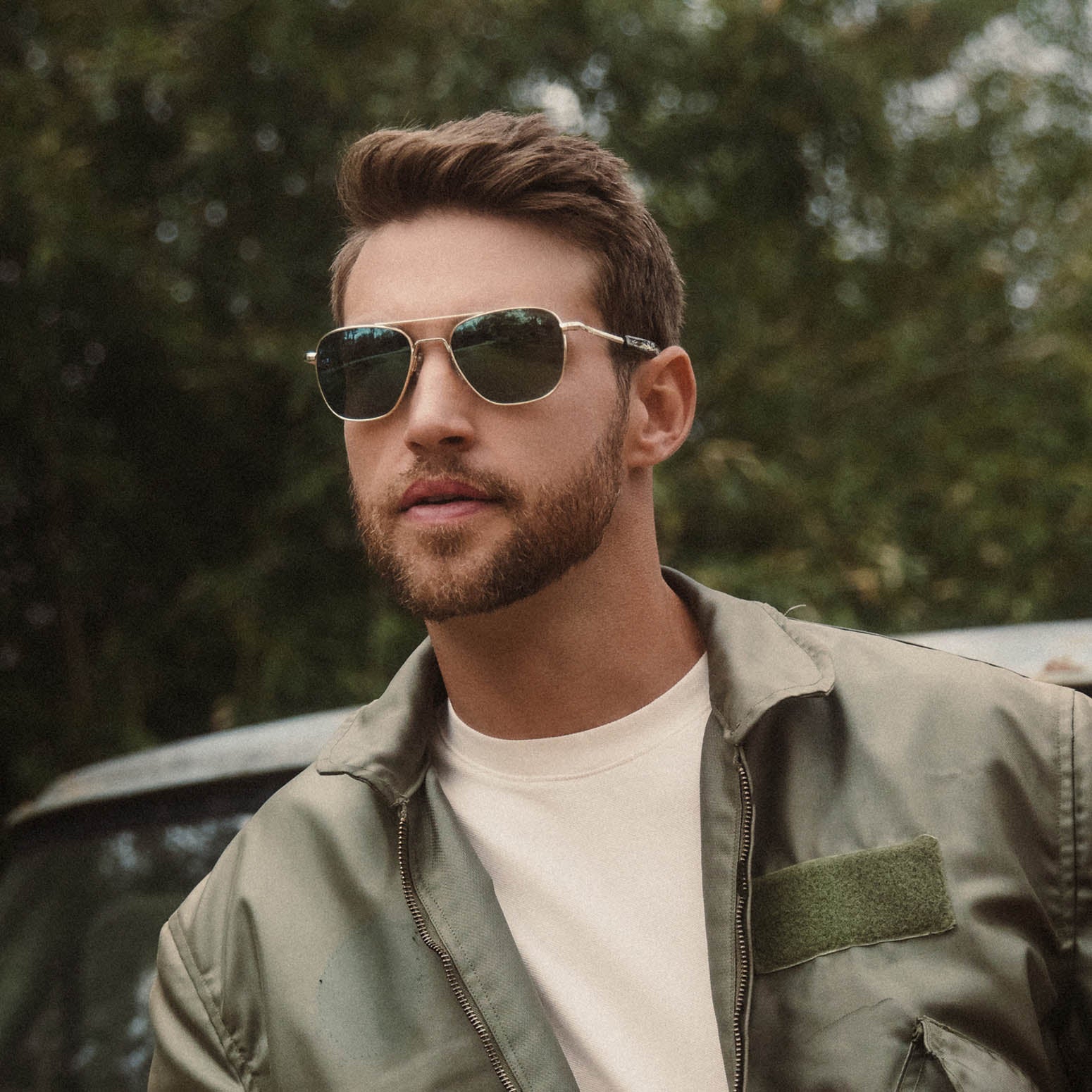 Aviator - 23k Satin Gold & Evergreen - Image 8