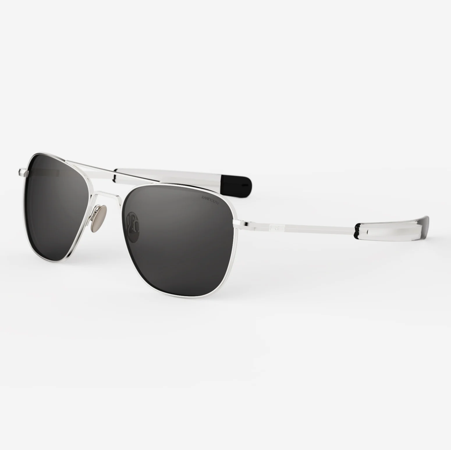 Aviator - 23k White Gold & American Gray - Image 3