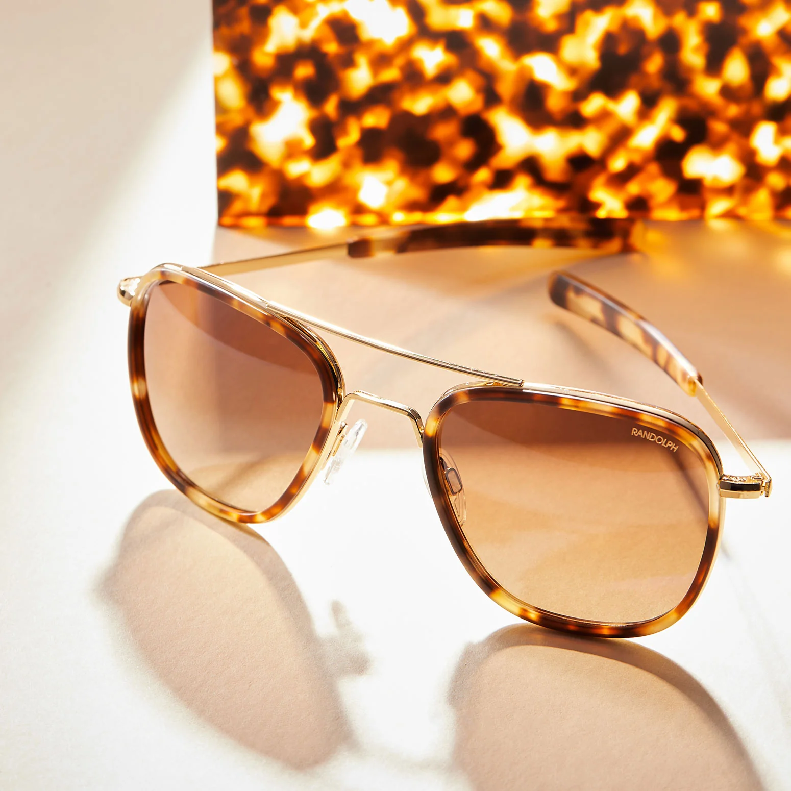 Aviator Fusion - 22k Rose Gold & Rose Tortoise Inlay & Rose Gold - Image 4