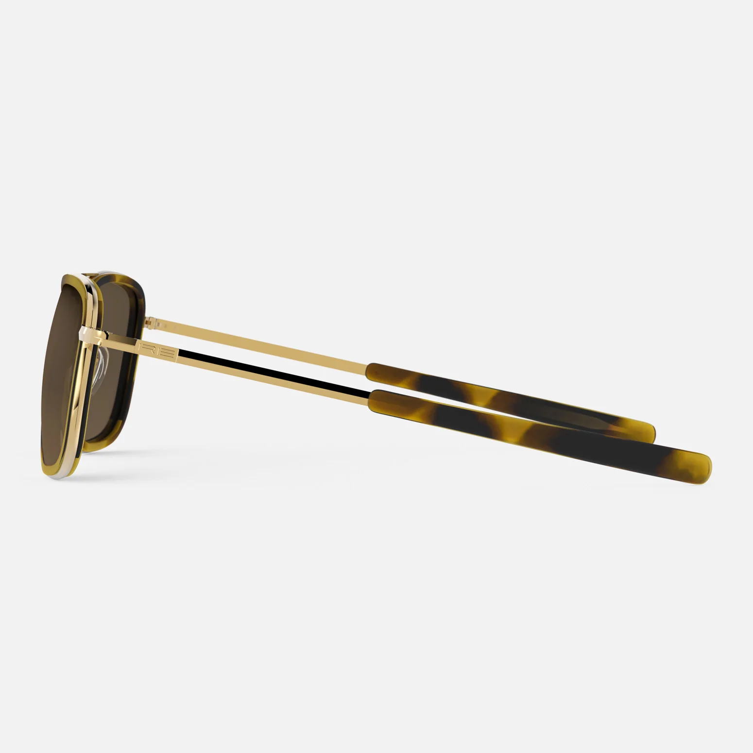 Aviator Fusion - 23k Gold & Dark Caramel Tortoise Inlay & Cape Sand - Image 5