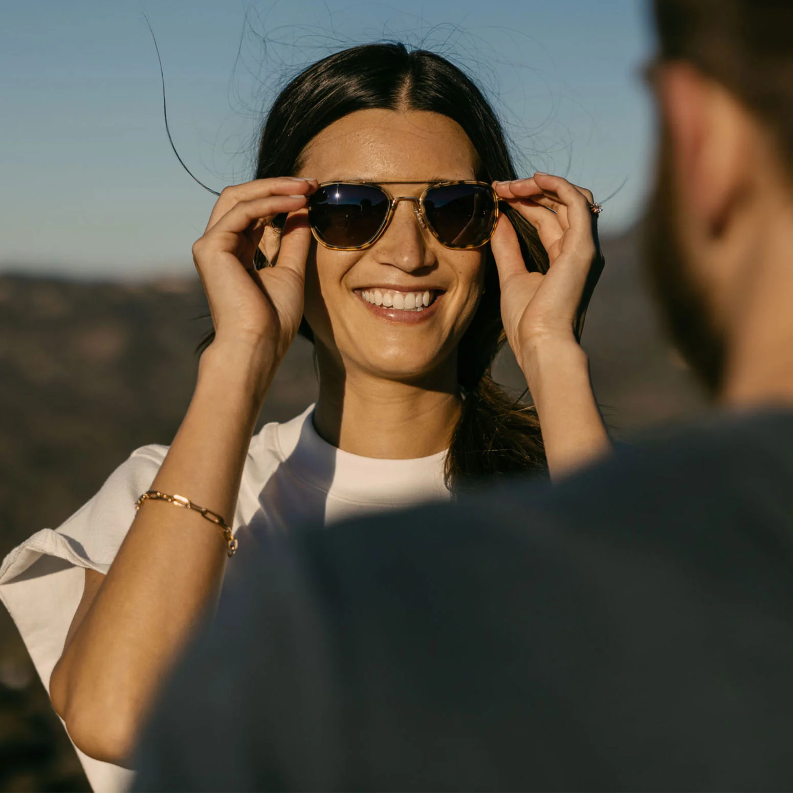 Aviator Fusion - 23k Gold & Dark Caramel Tortoise Inlay & Cape Sand - Image 6