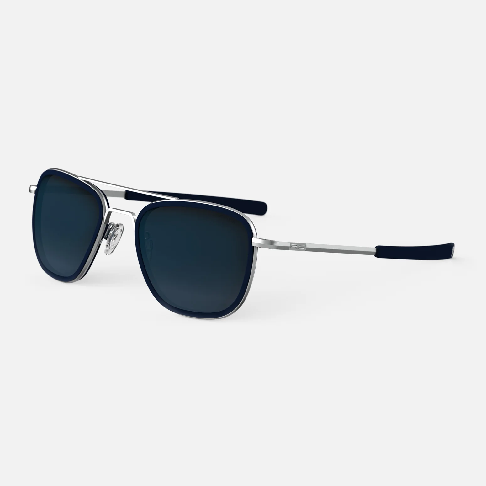 Aviator Fusion - Matte Chrome & Blue Sapphire Inlay & Slate - Image 3