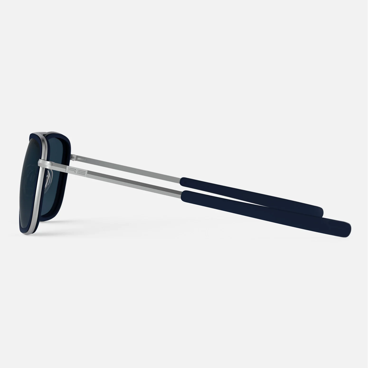 Aviator Fusion - Matte Chrome & Blue Sapphire Inlay & Slate - Image 4