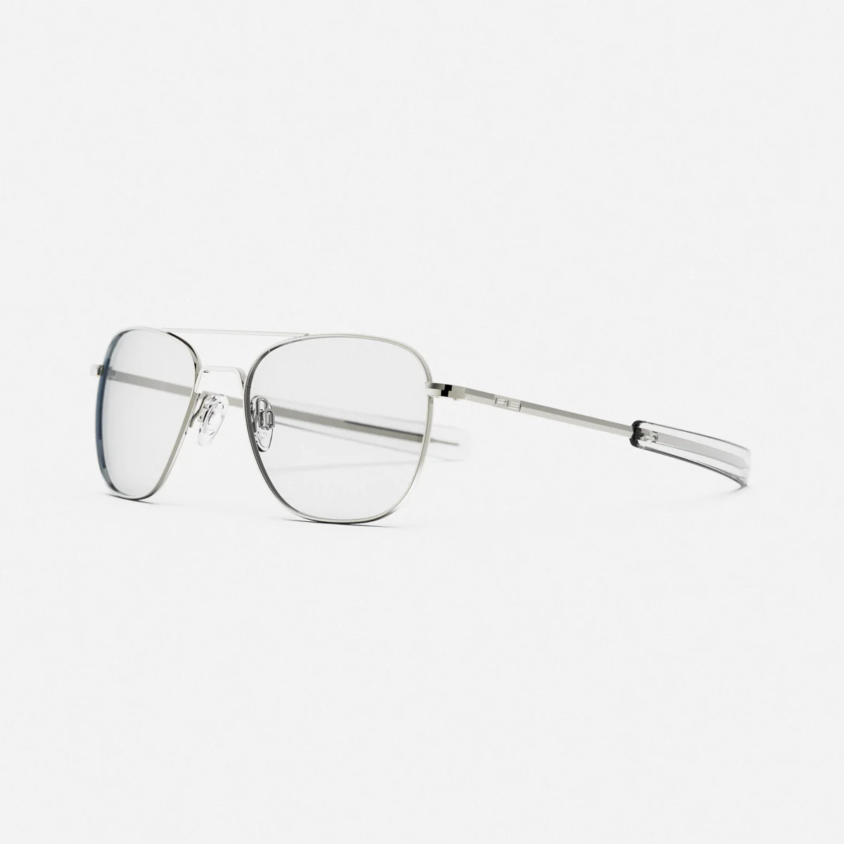 Aviator - Gunmetal & Clear - Prescription Eyewear - Image 3
