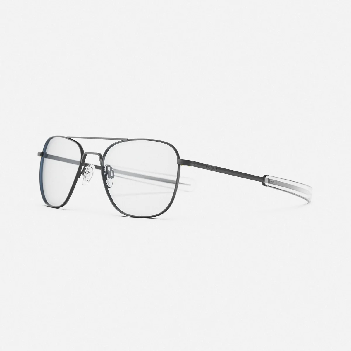 Aviator - Matte Black & Clear - Prescription Eyewear - Image 2
