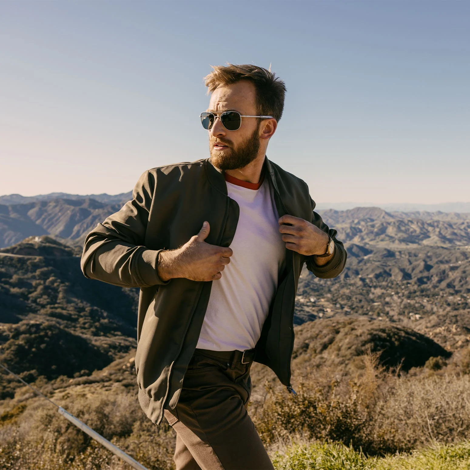 Aviator - Matte Chrome & AGX - Prescription Sunglasses - Image 2