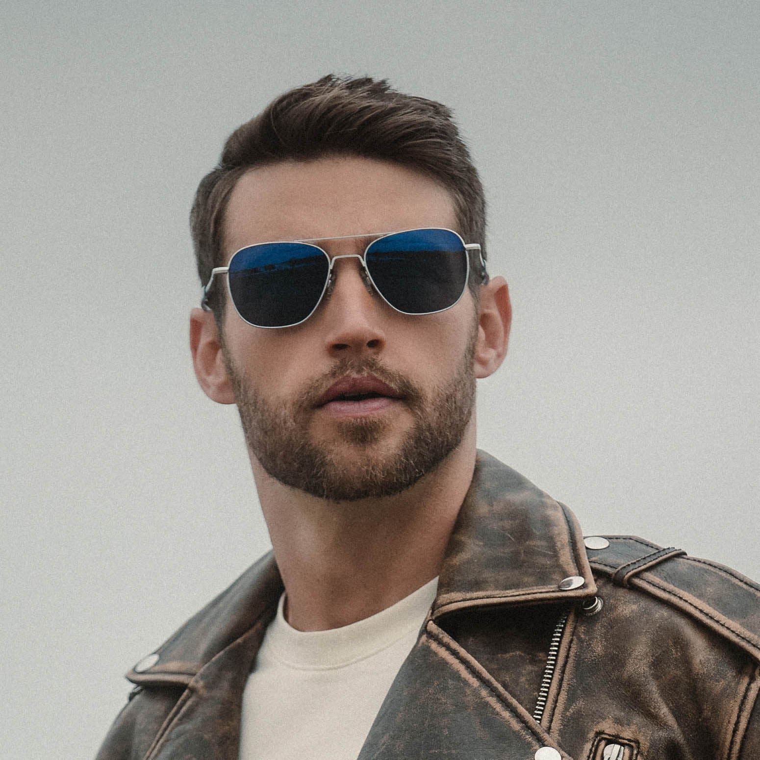 Aviator - Matte Chrome & Atlantic Blue - Image 5