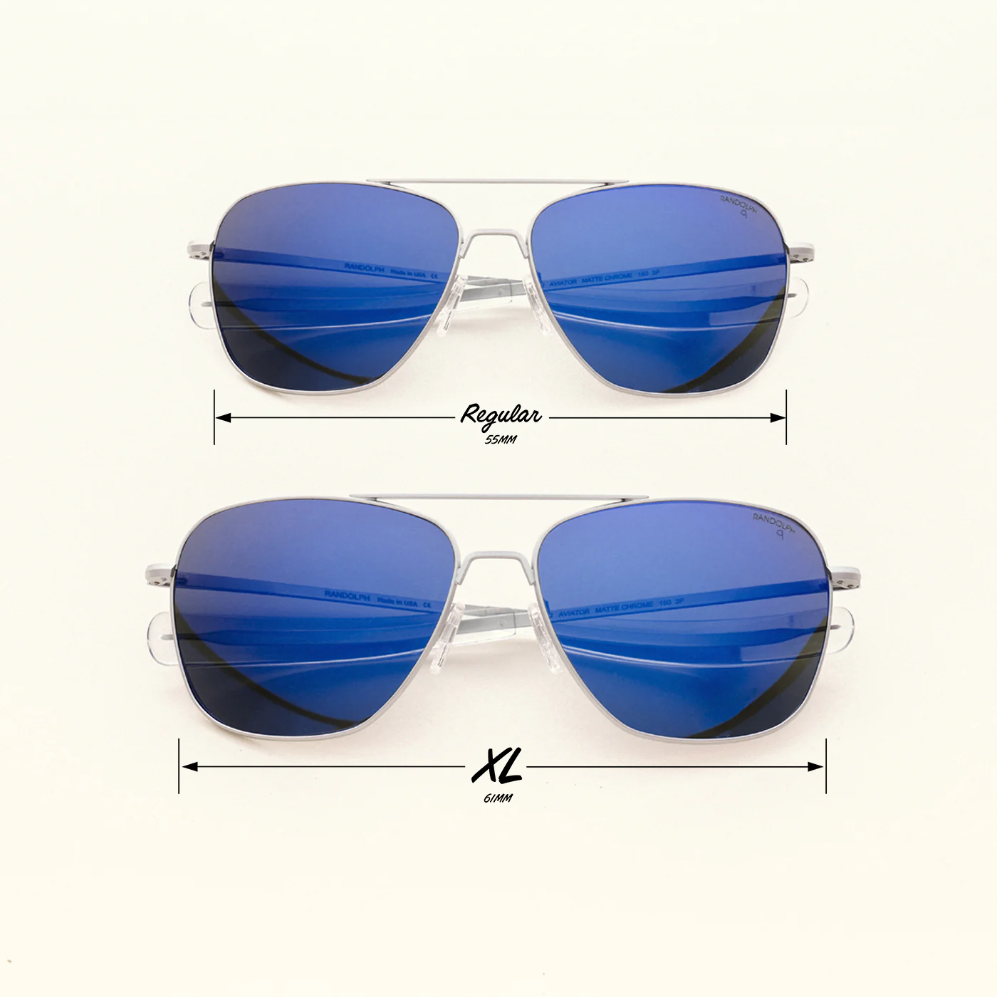 Aviator - Matte Chrome & Atlantic Blue - Image 8
