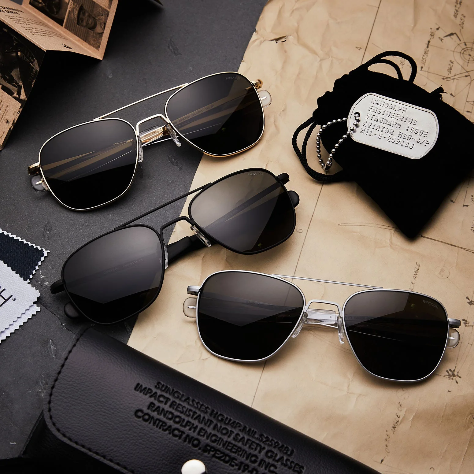 Aviator - Military Special Edition - 23k Gold - Prescription Sunglasses - Image 3