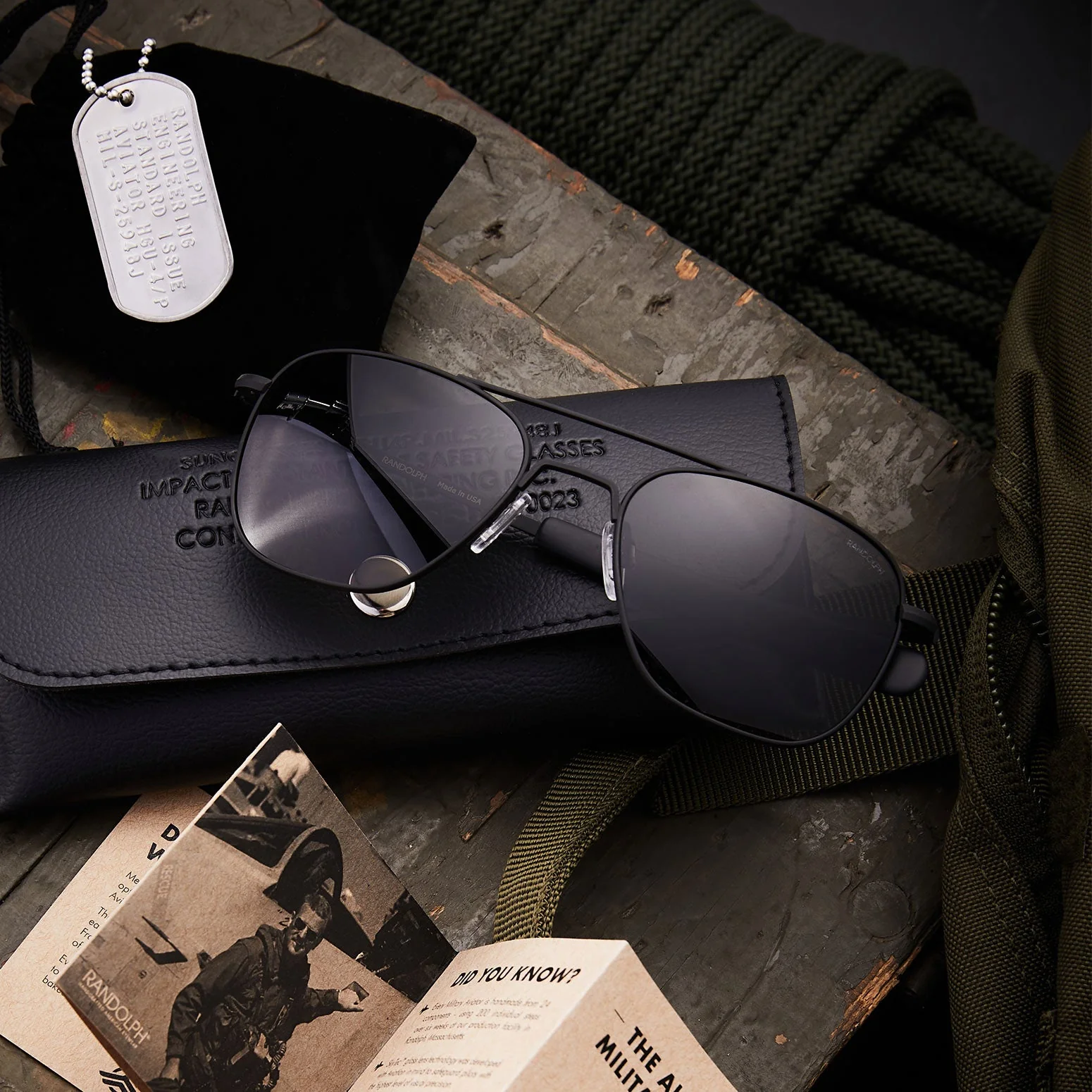 Aviator - Military Special Edition - Matte Black - Prescription Sunglasses - Image 3