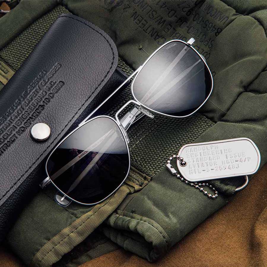Aviator - Military Special Edition - Matte Chrome - Prescription Sunglasses - Image 3