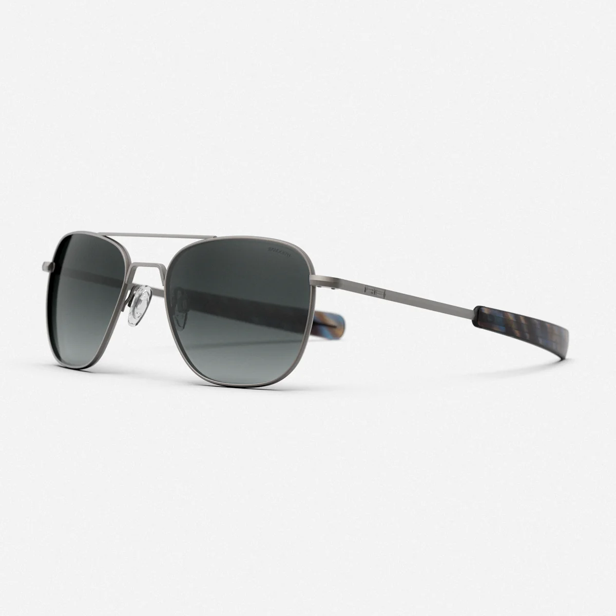 Aviator - Satin Gunmetal & Slate - Prescription Sunglasses - Image 2