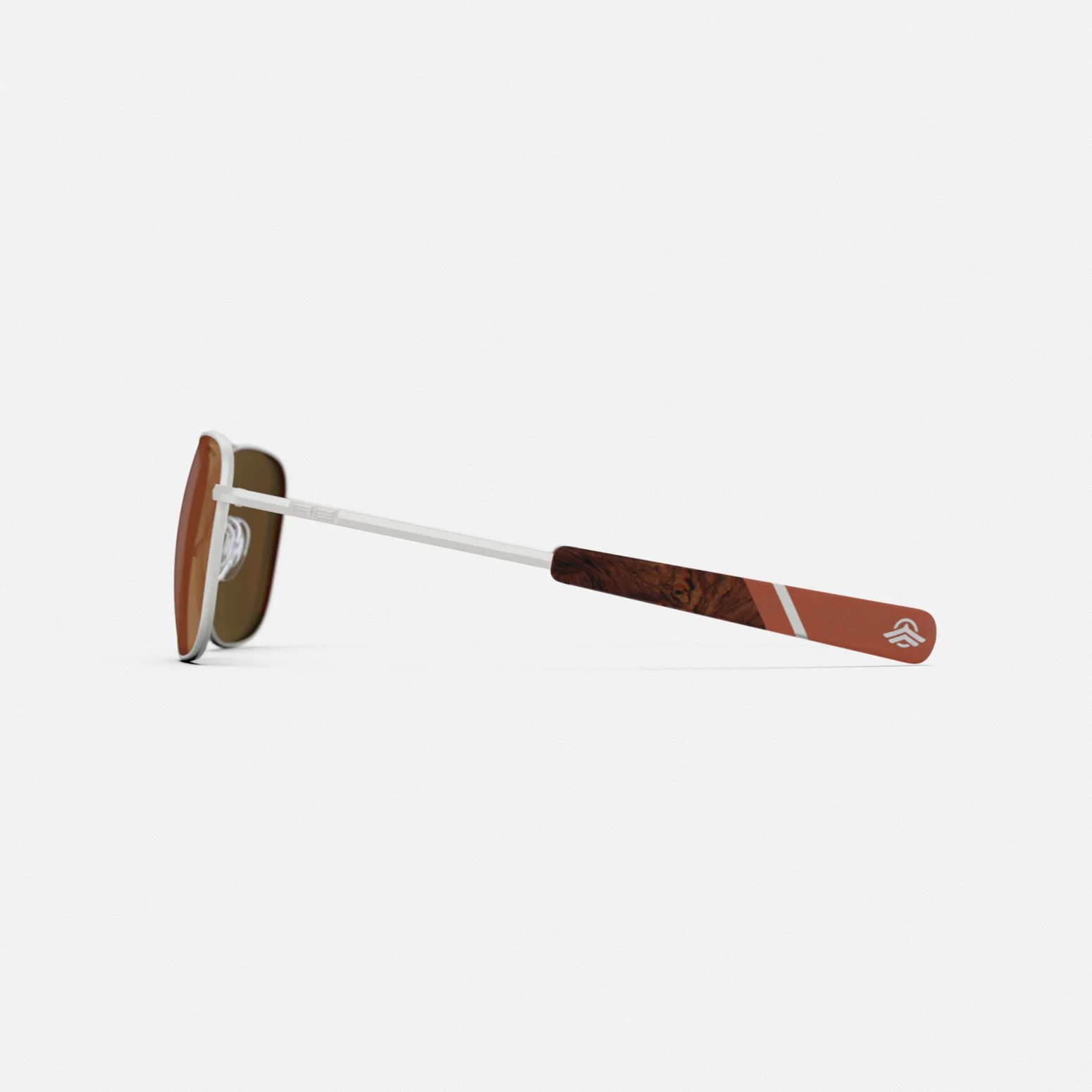 Aviator - Satin Silver & Rose Gold Mirror - Image 4