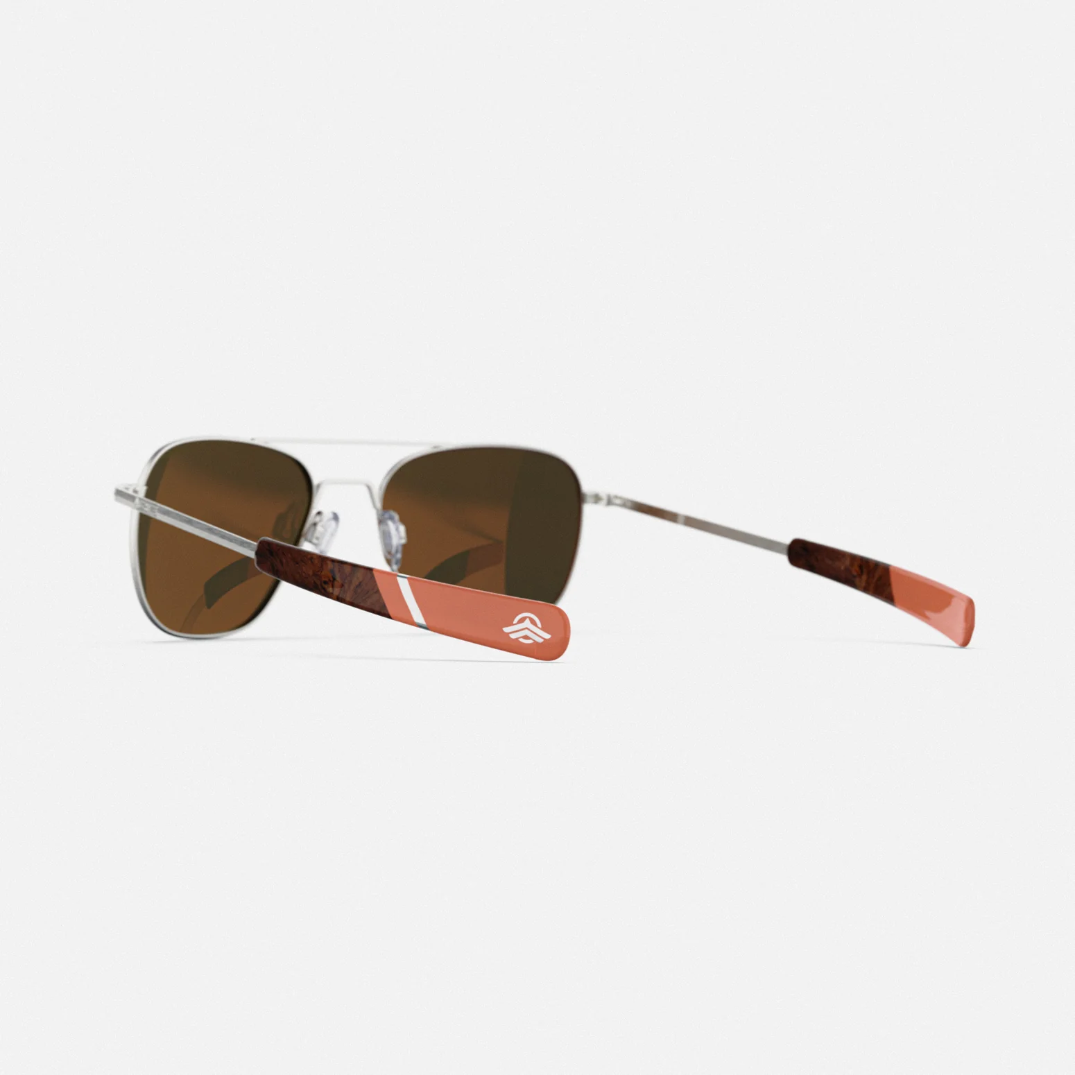 Aviator - Satin Silver & Rose Gold Mirror - Image 6