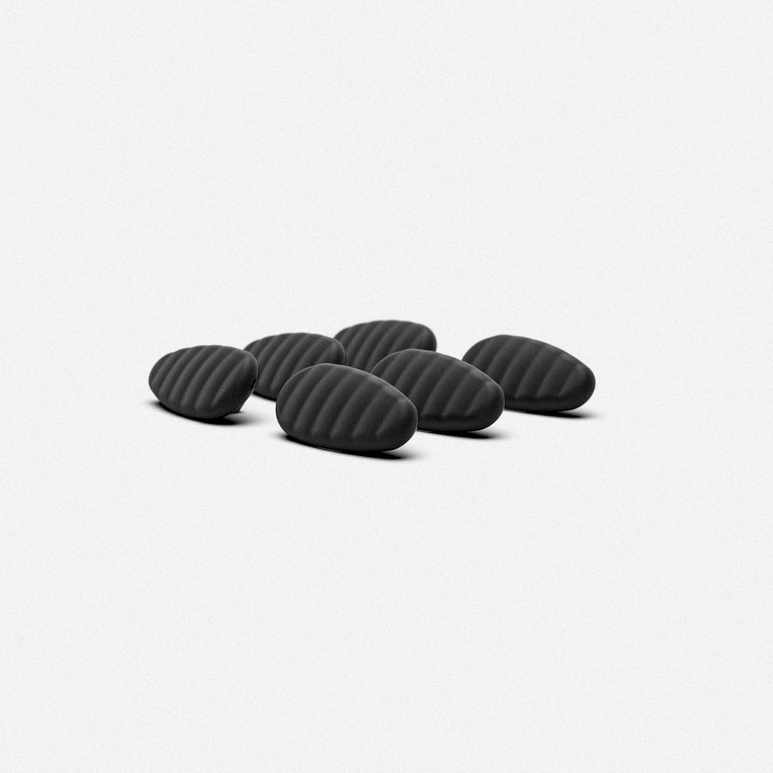 Black Nose Pads with Ridges