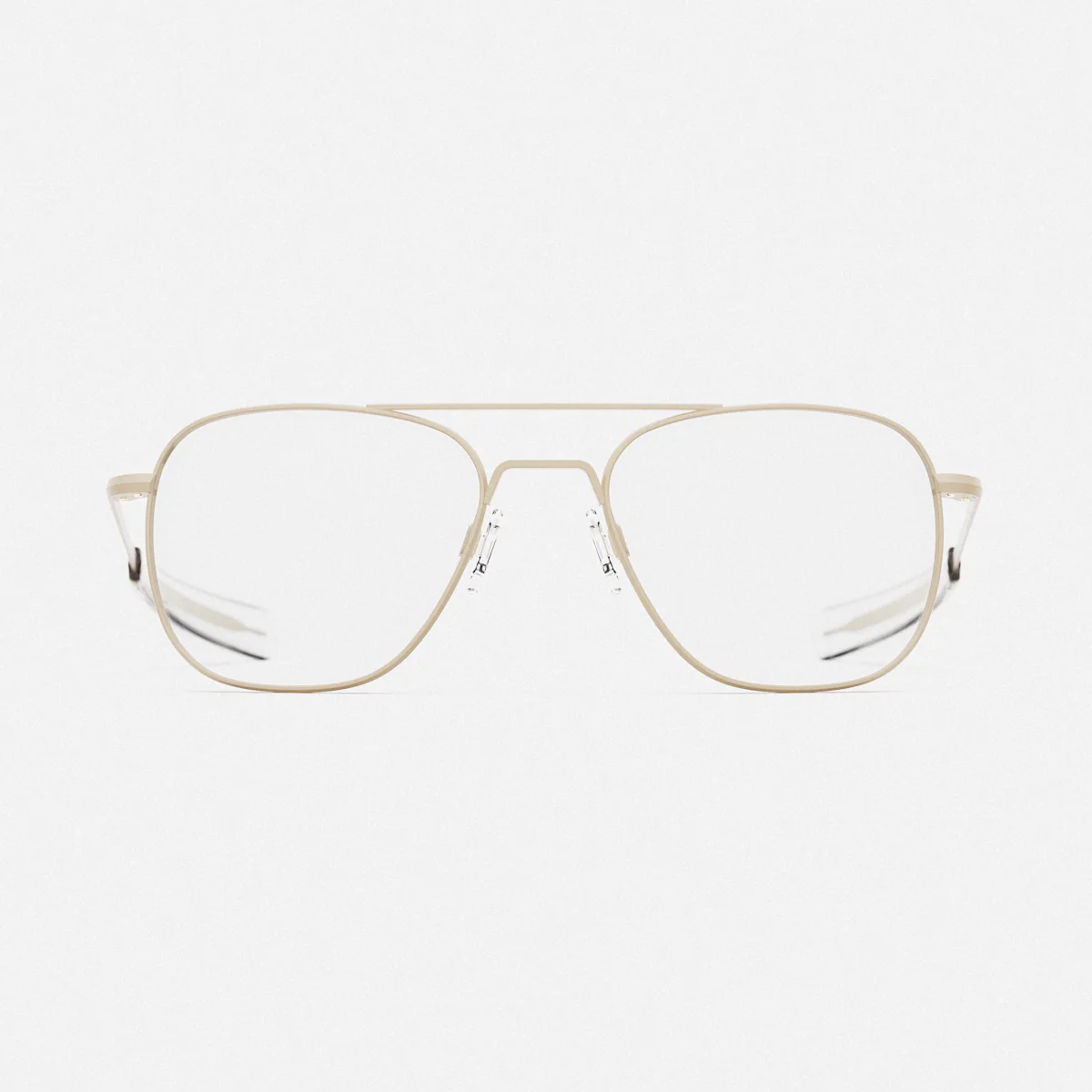 Class A Aviator - Desert Sand & Clear - Prescription Eyewear