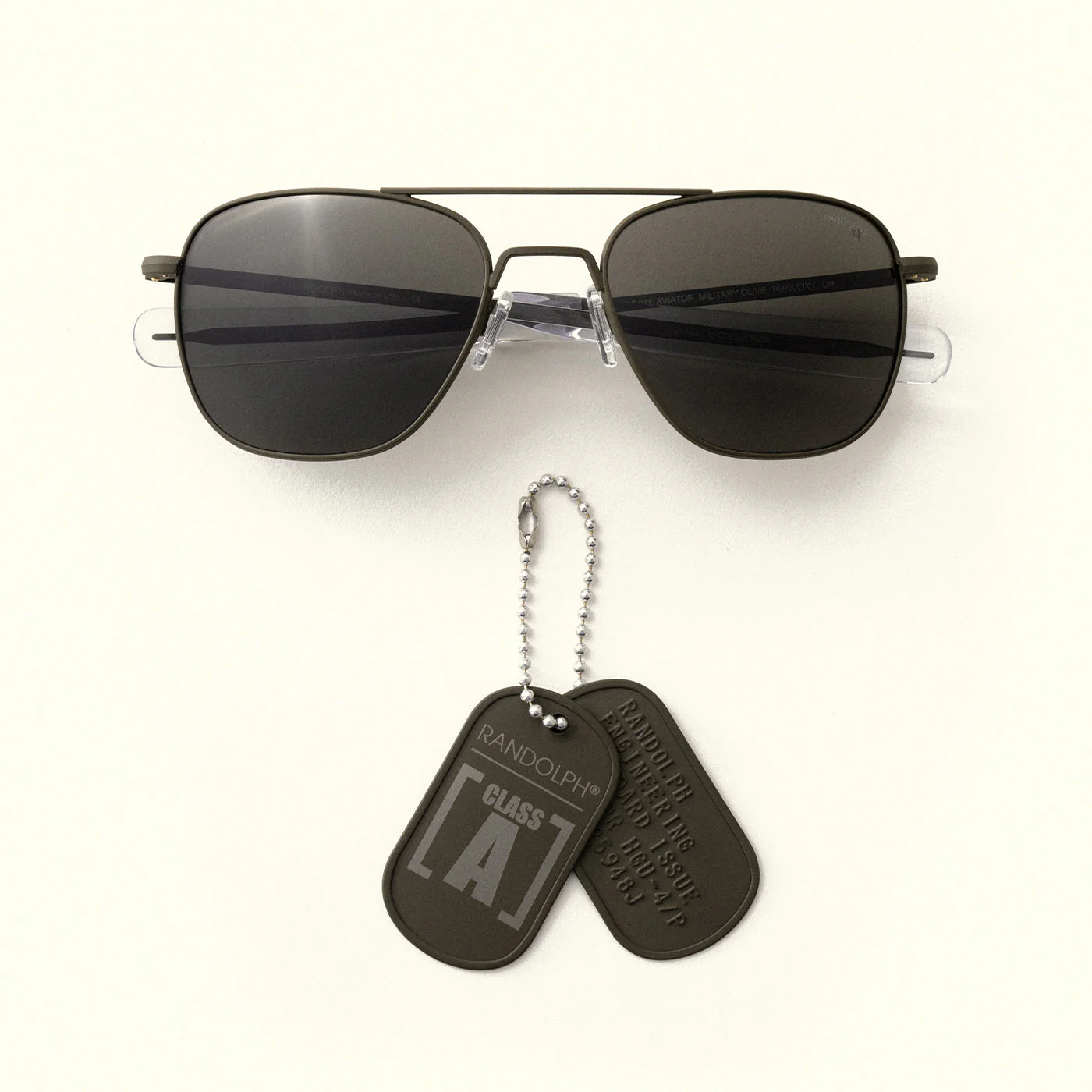 Class A Aviator - Military Olive & American Gray - Prescription Sunglasses - Image 6