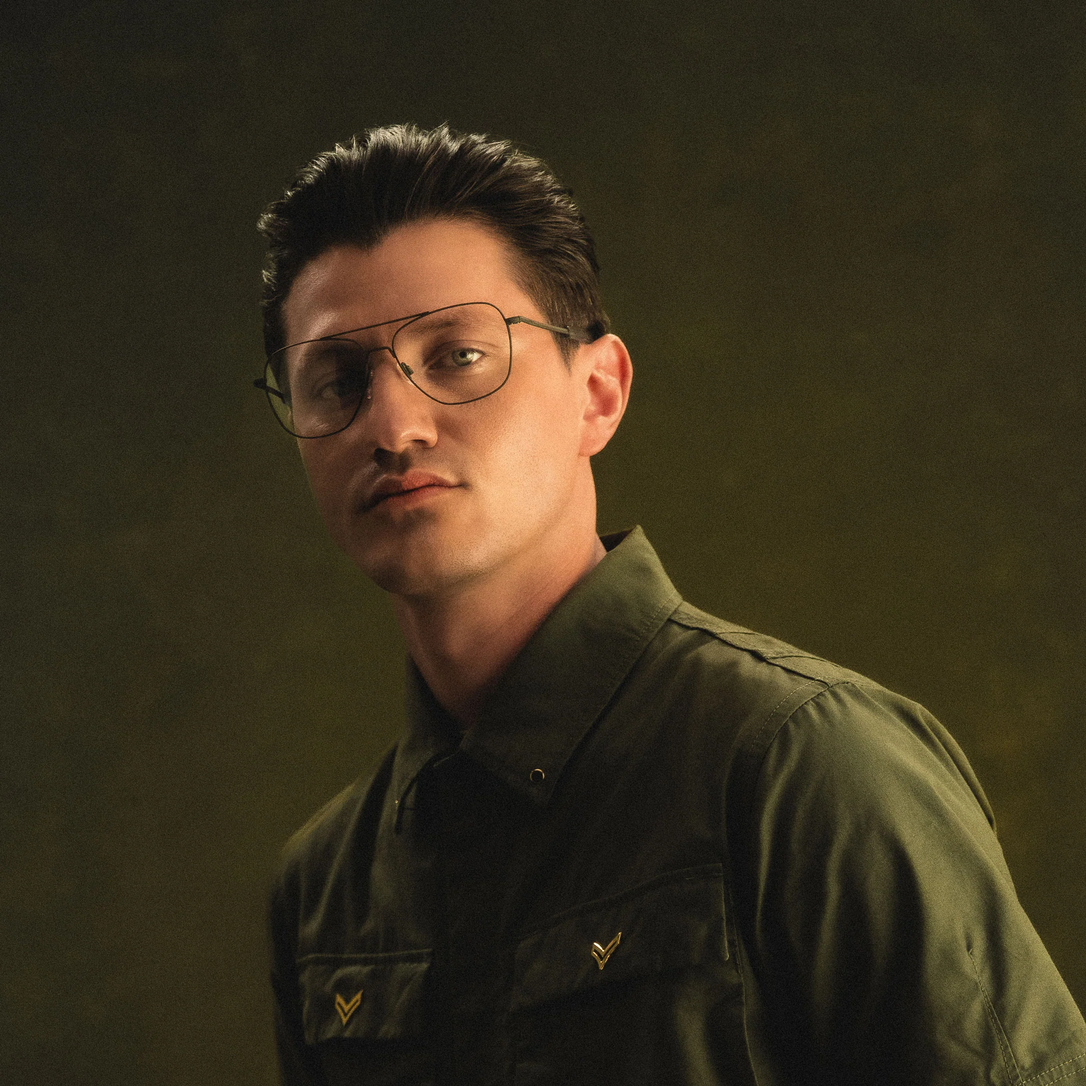 Class A Aviator - Military Olive & Clear - Prescription Eyewear - Image 2