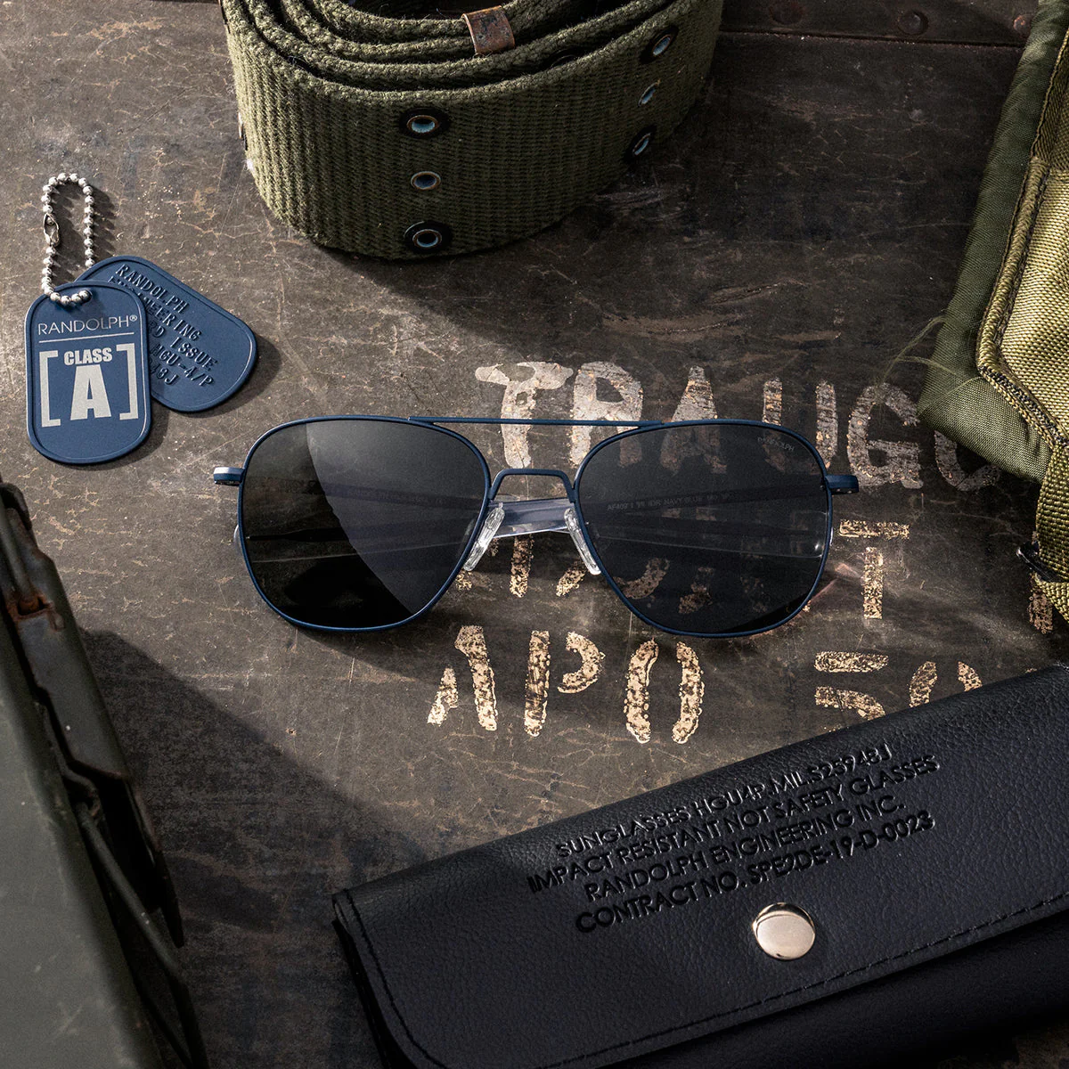 Class A Aviator - Navy & American Gray - Prescription Sunglasses - Image 2