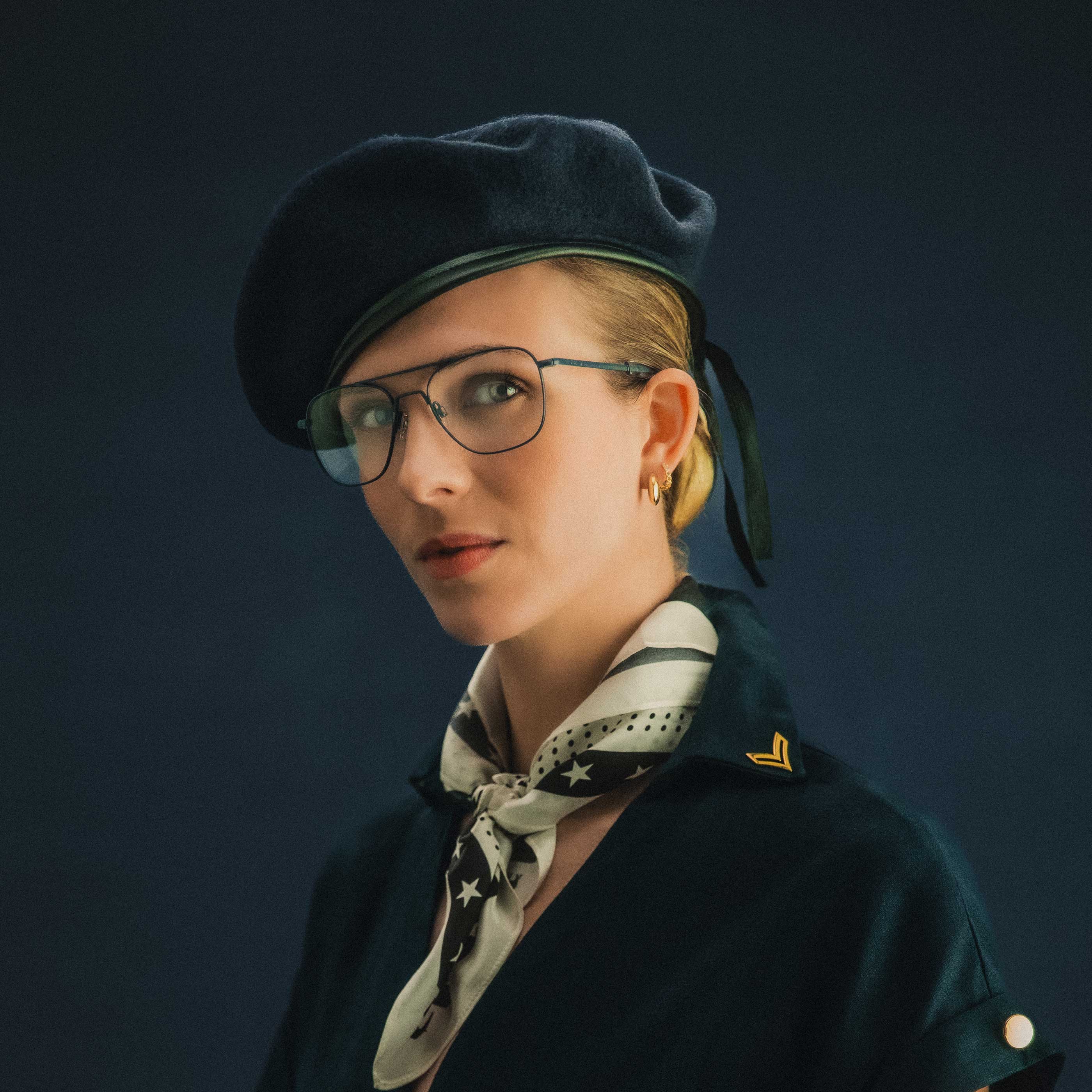 Class A Aviator - Navy & Clear - Prescription Eyewear - Image 2