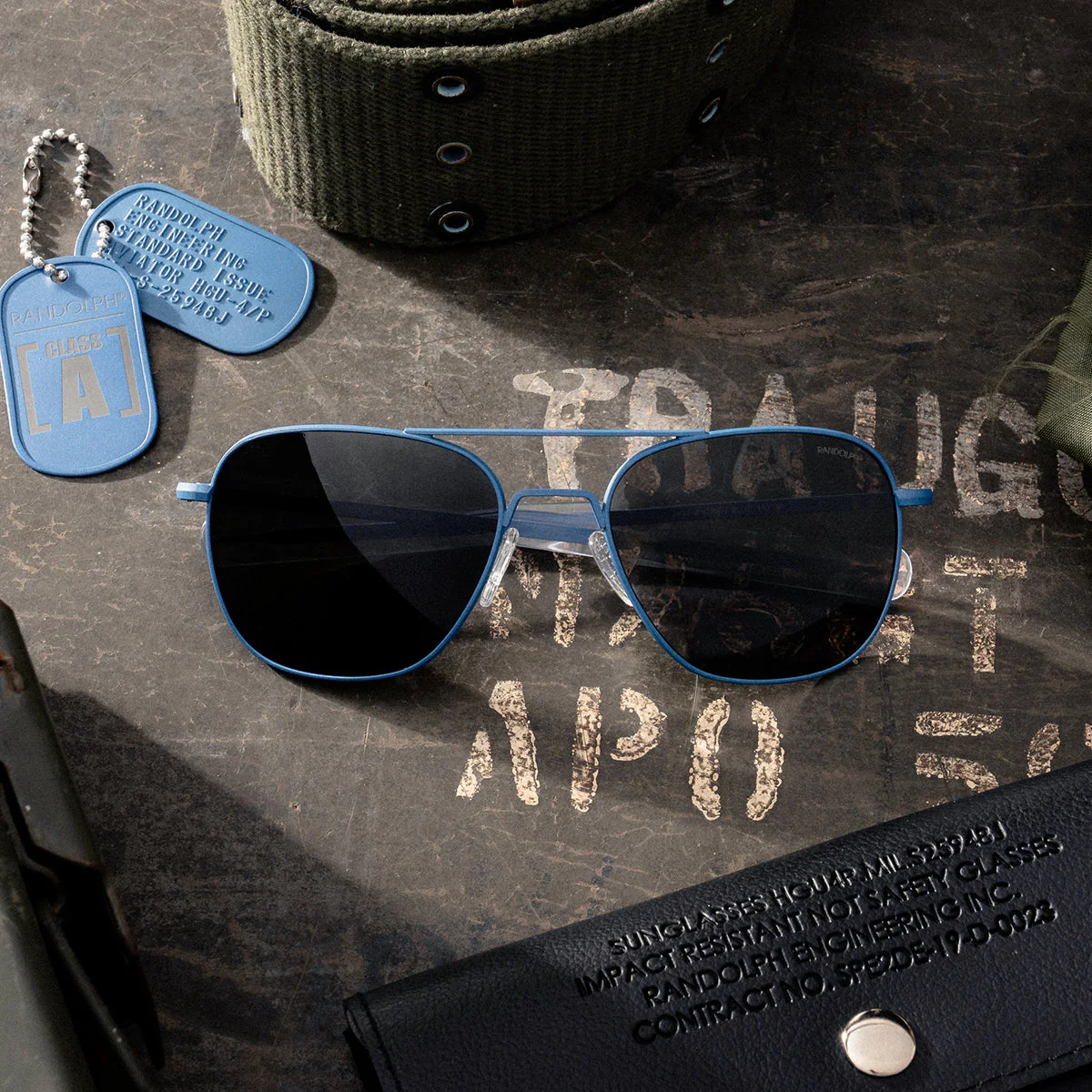 Class A Aviator - Patriot Blue & American Gray - Prescription Sunglasses - Image 2