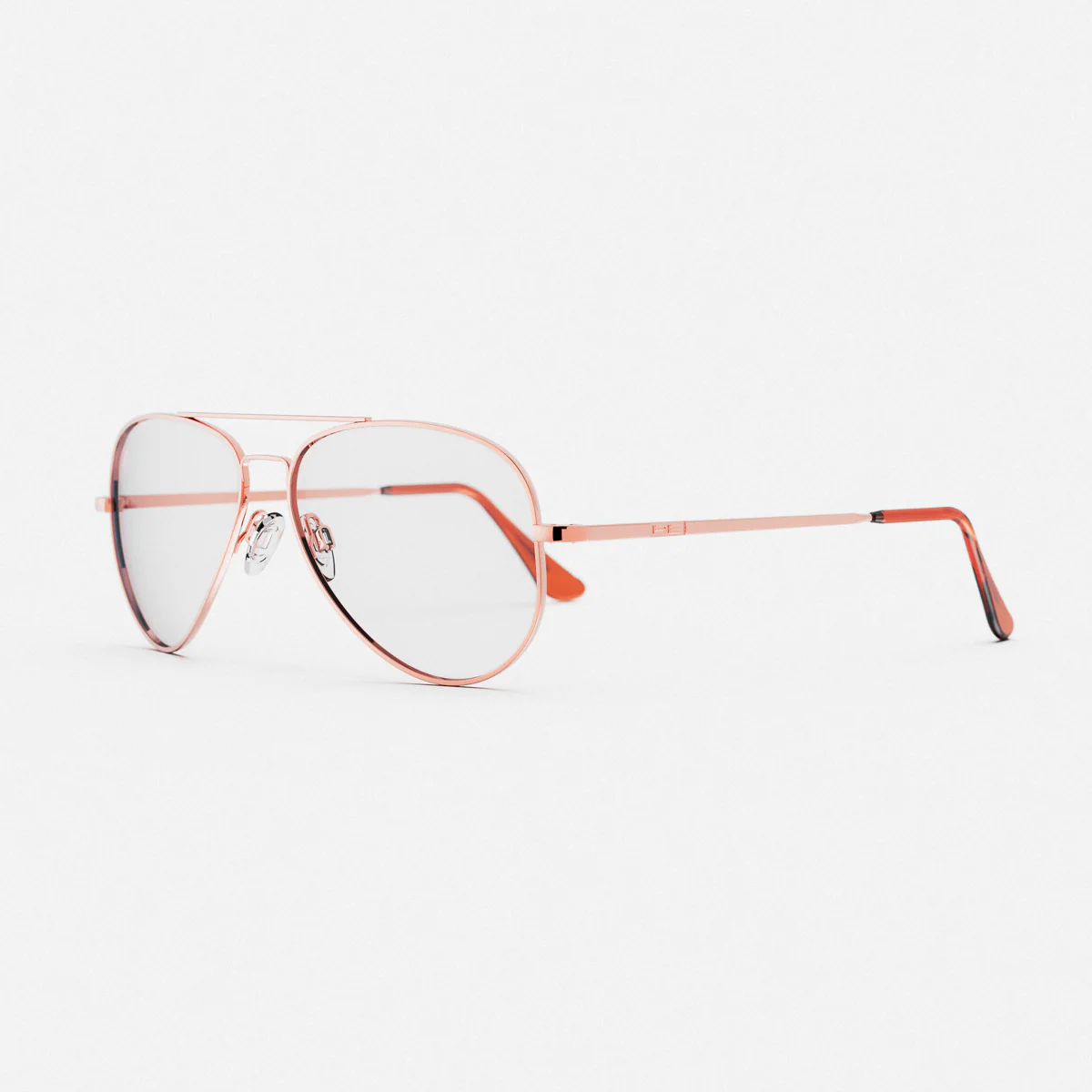 Concorde - 22k Rose Gold & Clear - Prescription Eyewear - Image 2