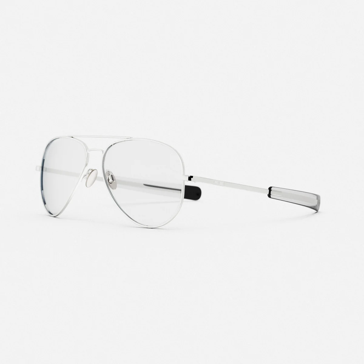 Concorde - 23k White Gold & Clear - Prescription Eyewear - Image 2