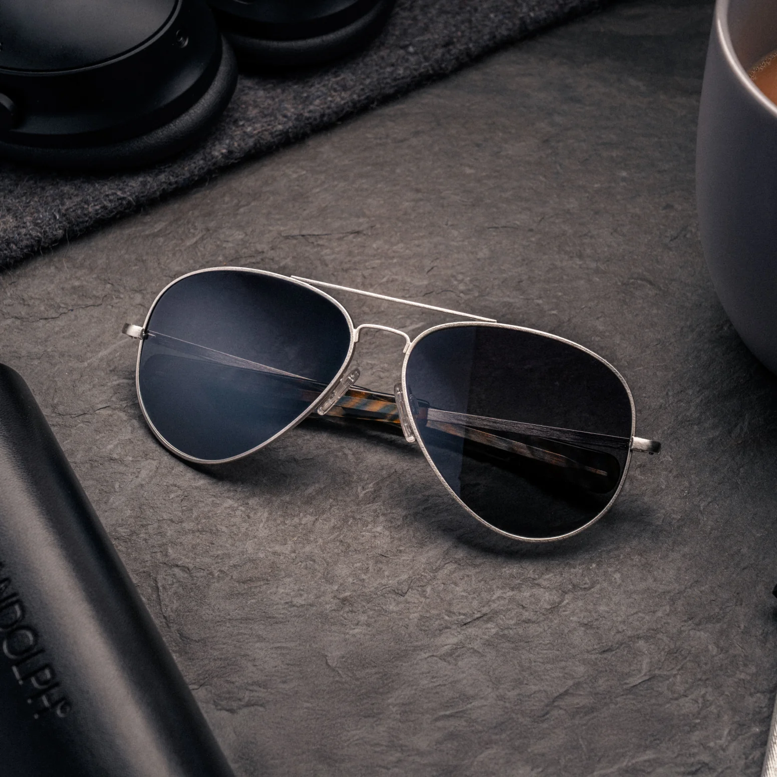 Concorde - Satin Silver & Coastal Gray - Prescription Sunglasses - Image 2