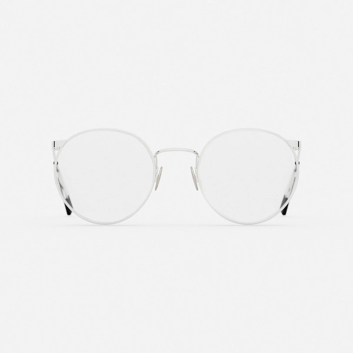 P3 - 23k White Gold & Clear - Prescription Eyewear