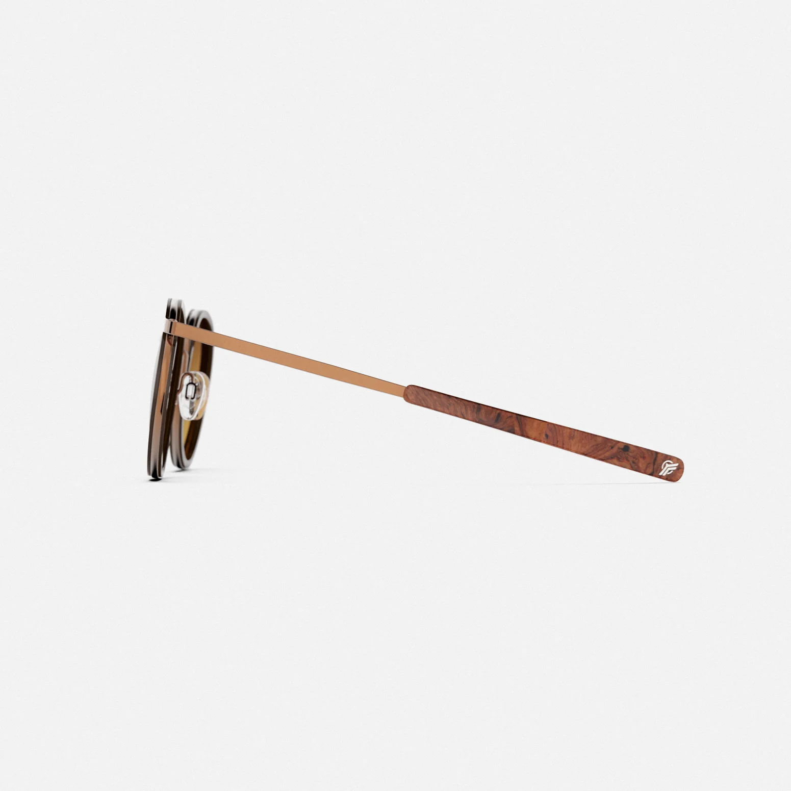 P3 Fusion - 22k Chocolate Gold & Sierra Inlay & Cape Sand - Prescription Sunglasses - Image 3