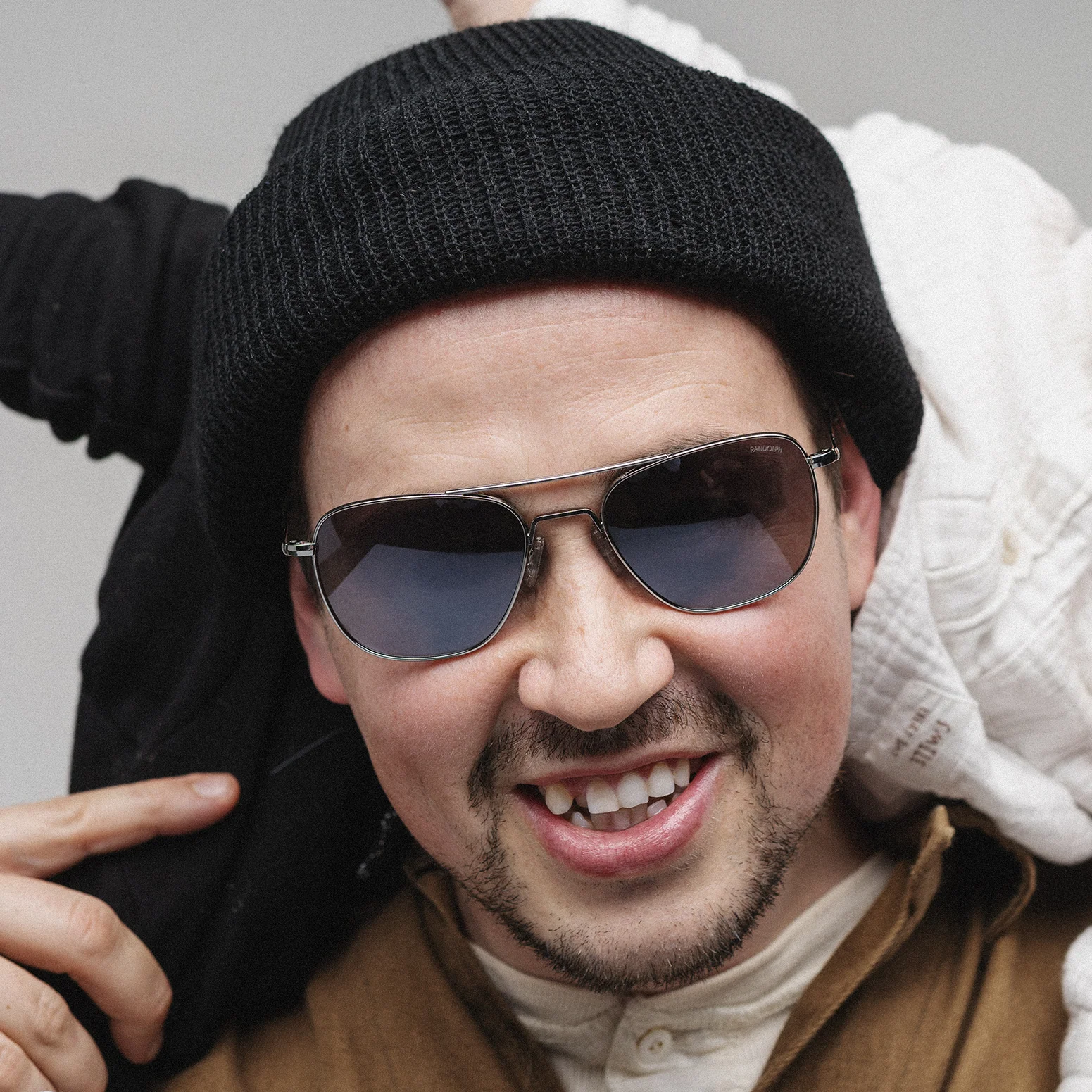 Randolph x BKc Aviator - 22k Black Gold & Coastal Gray - Image 9