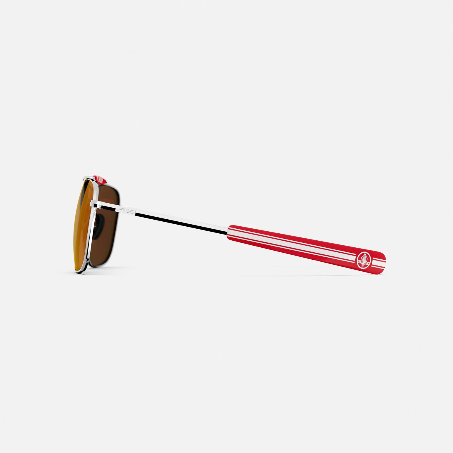 Randolph x Shelby - Aviator II - Bright Chrome & Redline - Image 4