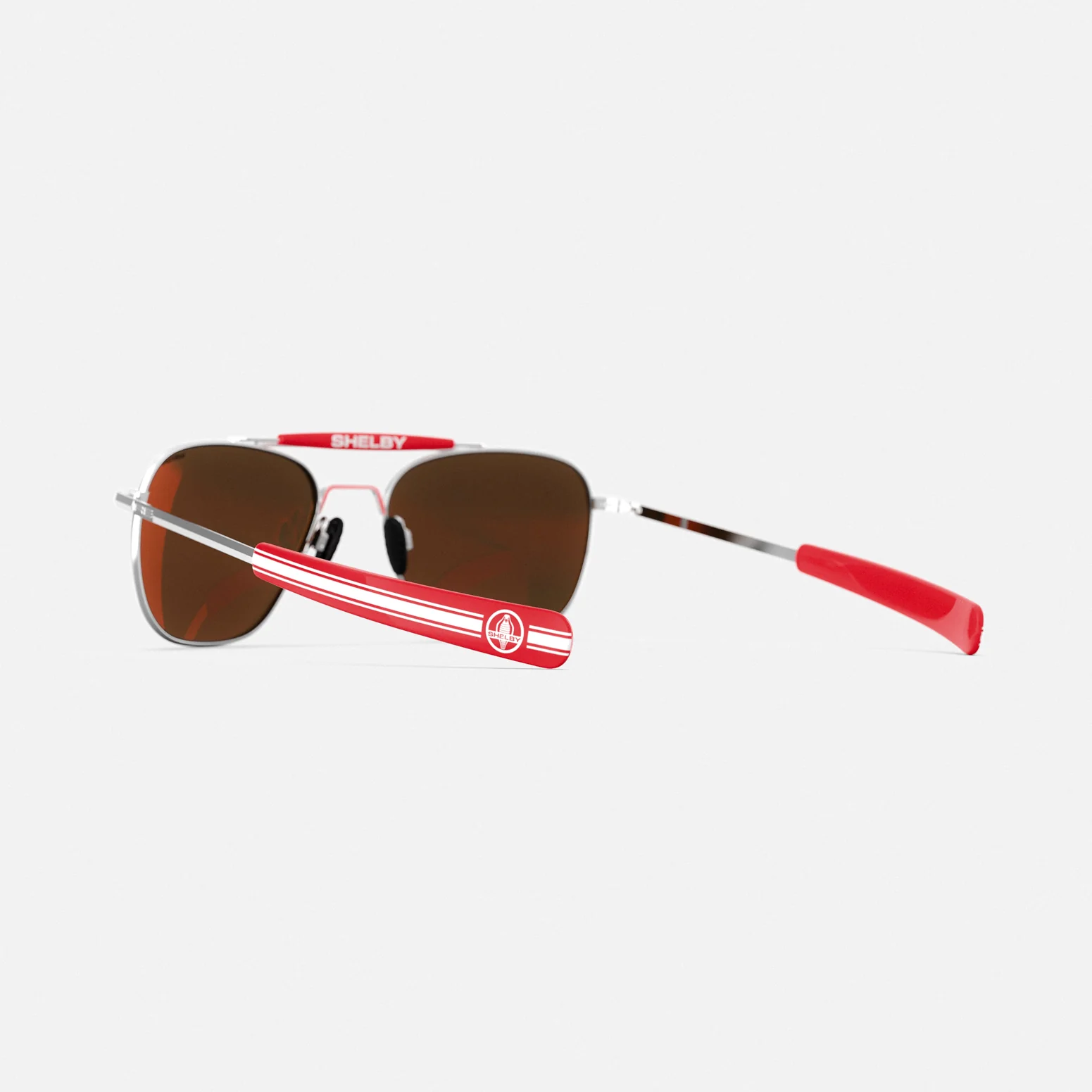 Randolph x Shelby - Aviator II - Bright Chrome & Redline - Image 5