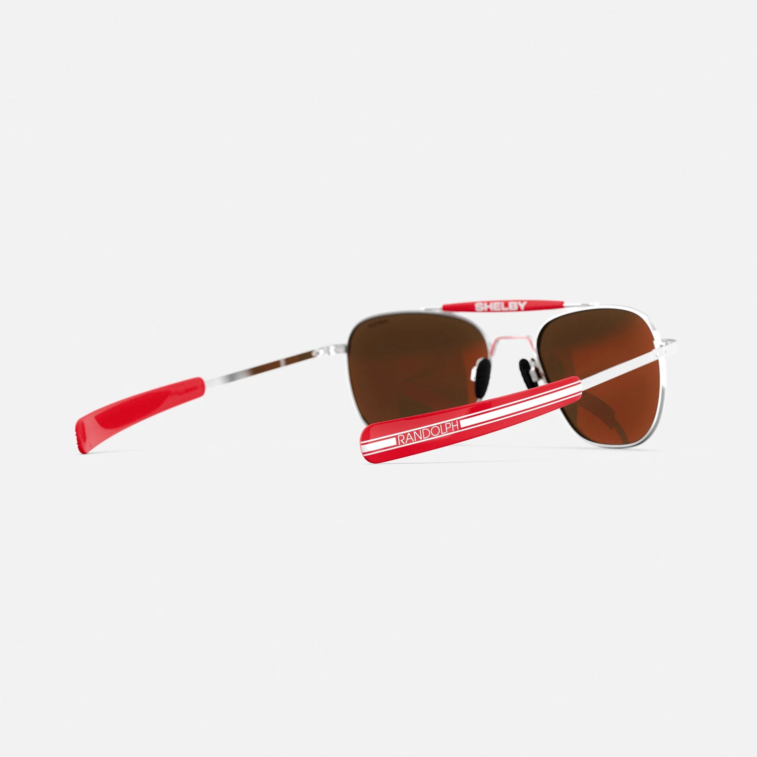 Randolph x Shelby - Aviator II - Bright Chrome & Redline - Image 6