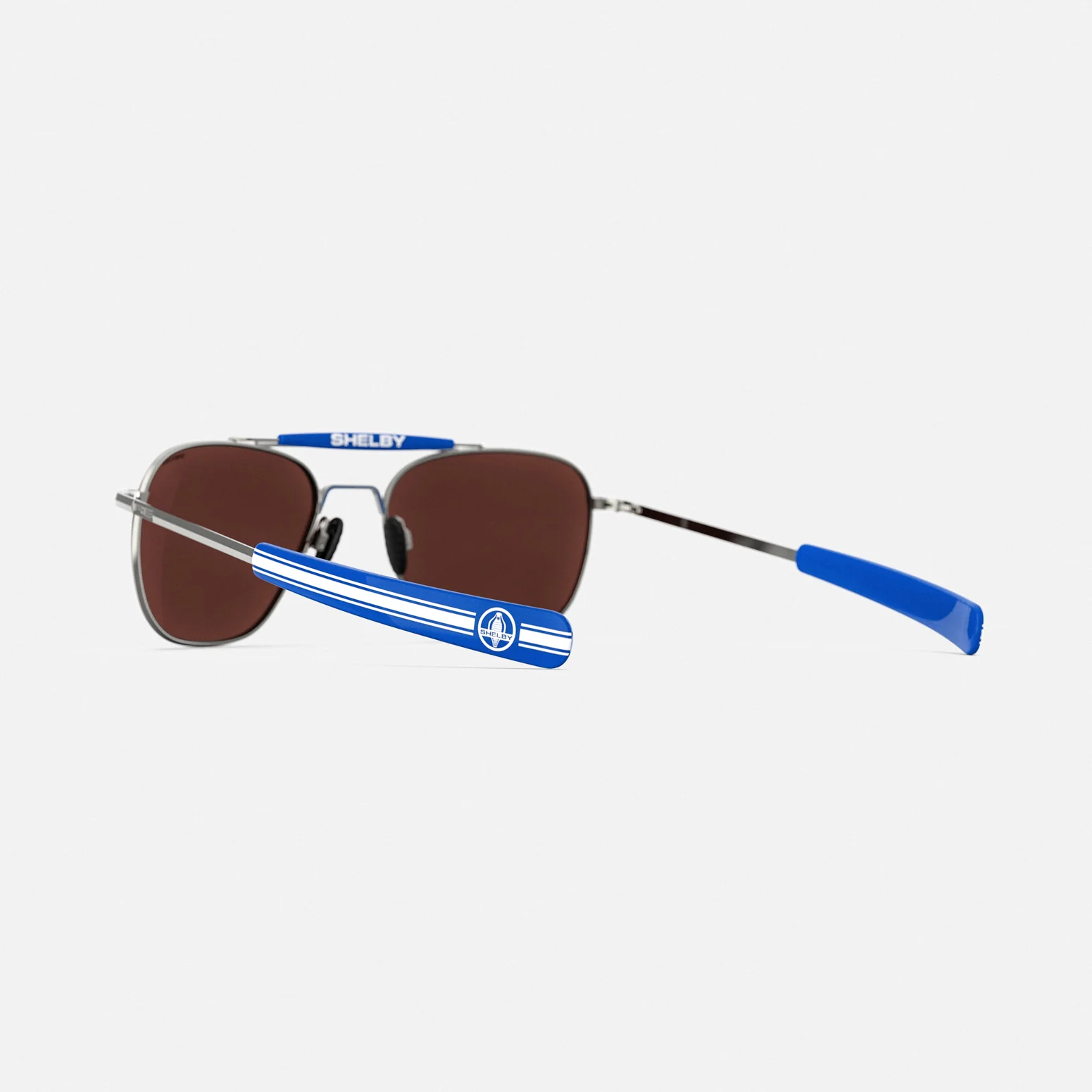 Randolph x Shelby - Aviator II - Gunmetal & Le Mans Blue - Image 5