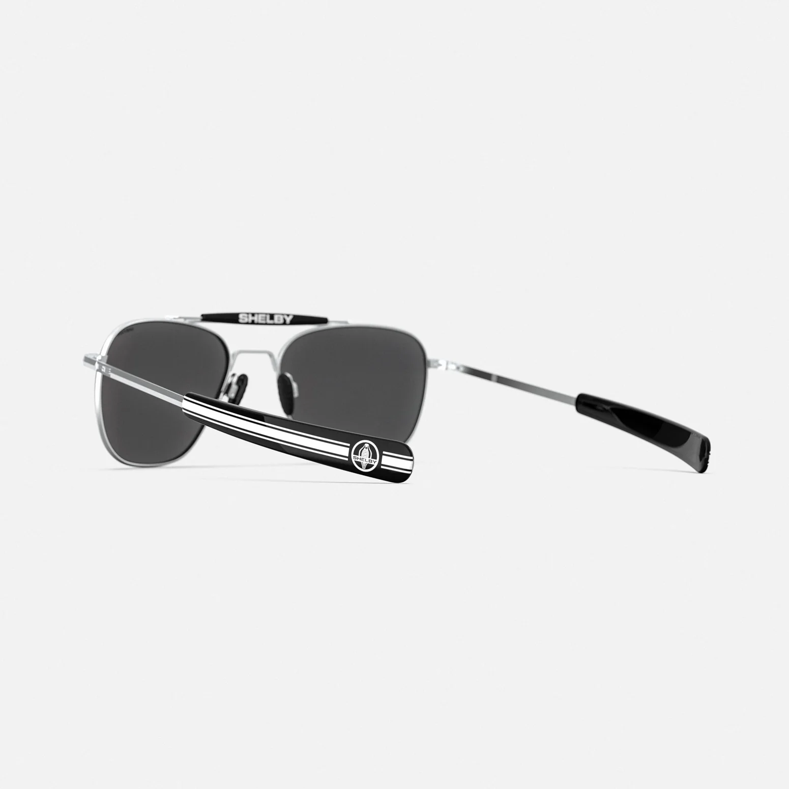 Randolph x Shelby - Aviator II - Matte Chrome & Apex Gray - Image 5
