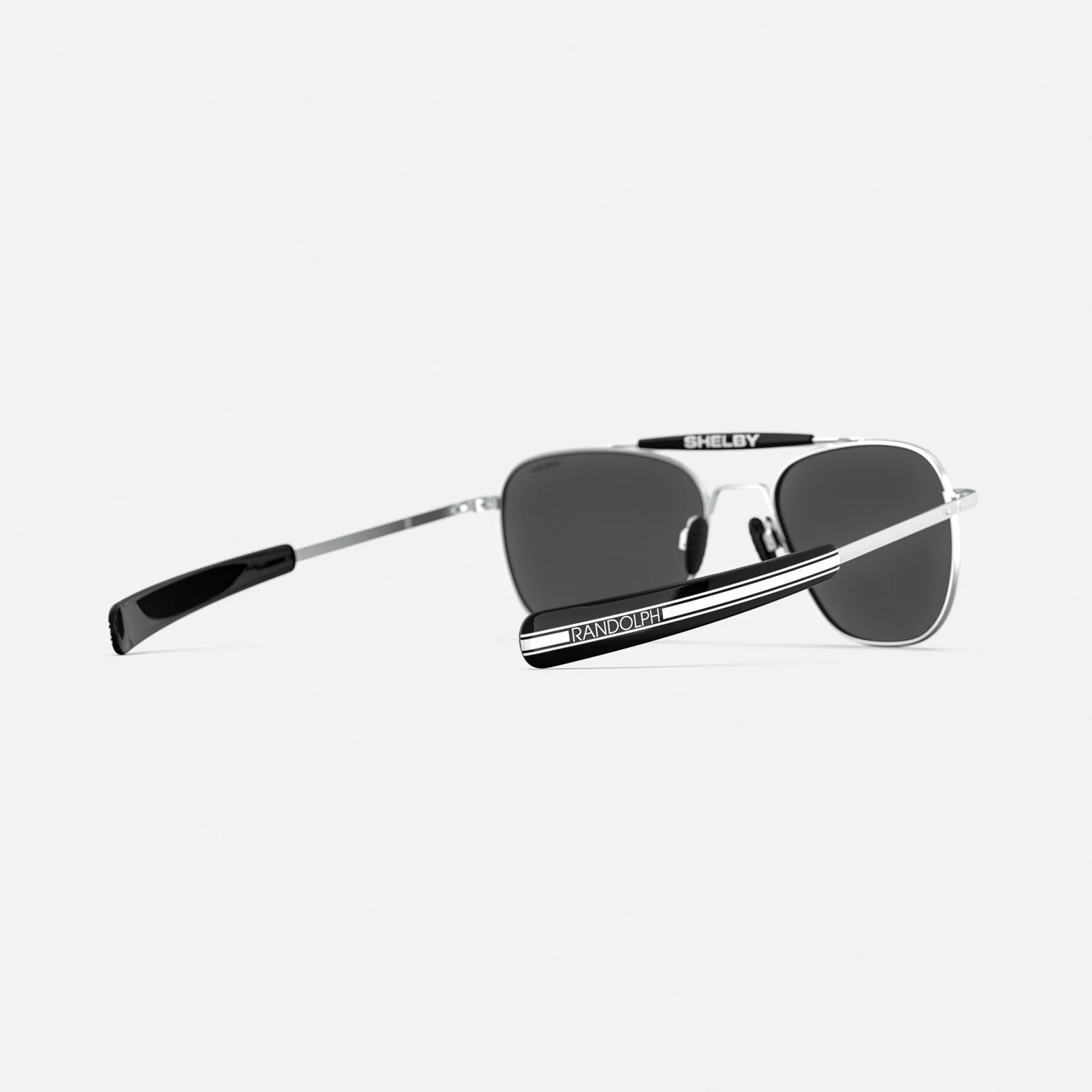 Randolph x Shelby - Aviator II - Matte Chrome & Apex Gray - Image 6
